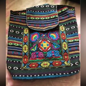 Multicolor Embroidered Women's Bag